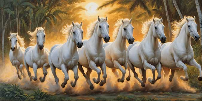 7 Horse Painting